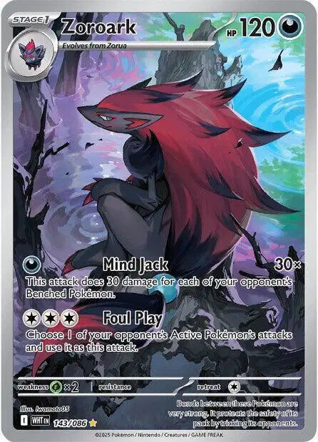 Zoroark White Flare  Illustration Rare  143/086
