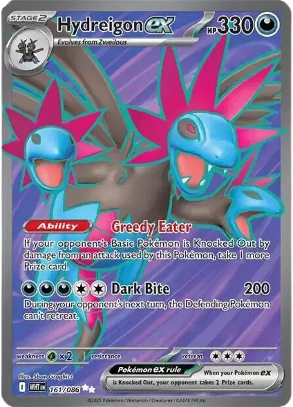 Hydreigon ex Pokemon • Ultra Rare • 161/086 (B)