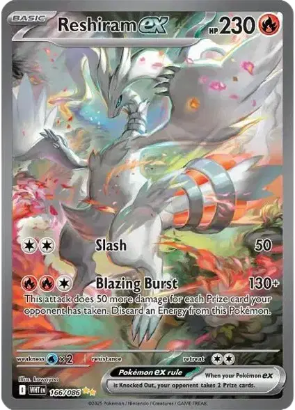 Reshiram ex Pokemon • Special Illustration Rare • 166/086 (B)
