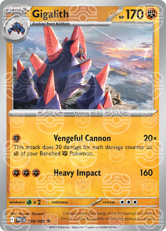Gigalith (Master Ball Pattern) Pokemon • Uncommon • 048/086 (B)