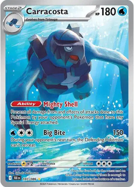 Carracosta Black Bolt  Illustration Rare  107/086