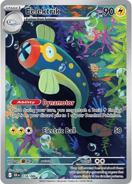 Eelektrik Pokemon • Illustration Rare • 114/086 (B)