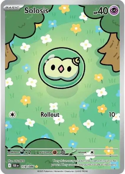 Solosis Pokemon • Illustration Rare • 118/086 (B)