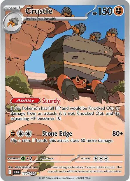 Crustle Black Bolt  Illustration Rare  130/086