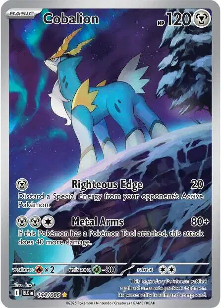 Cobalion Pokemon • Illustration Rare • 144/086 (B)