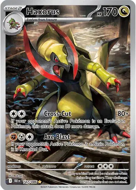 Haxorus Black Bolt  Illustration Rare  147/086