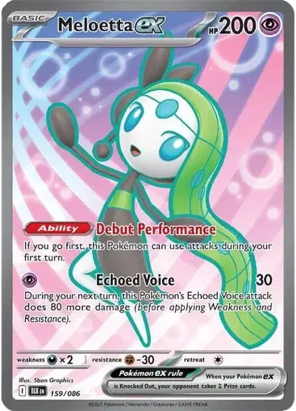Meloetta ex Pokemon • Secret Rare • 159/086 (B)