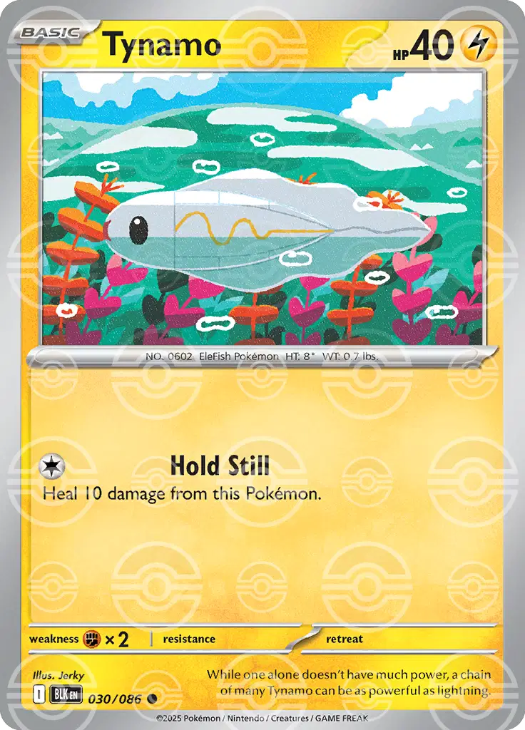 Poke Ball Tynamo - 030/086 Holo Black Bolt