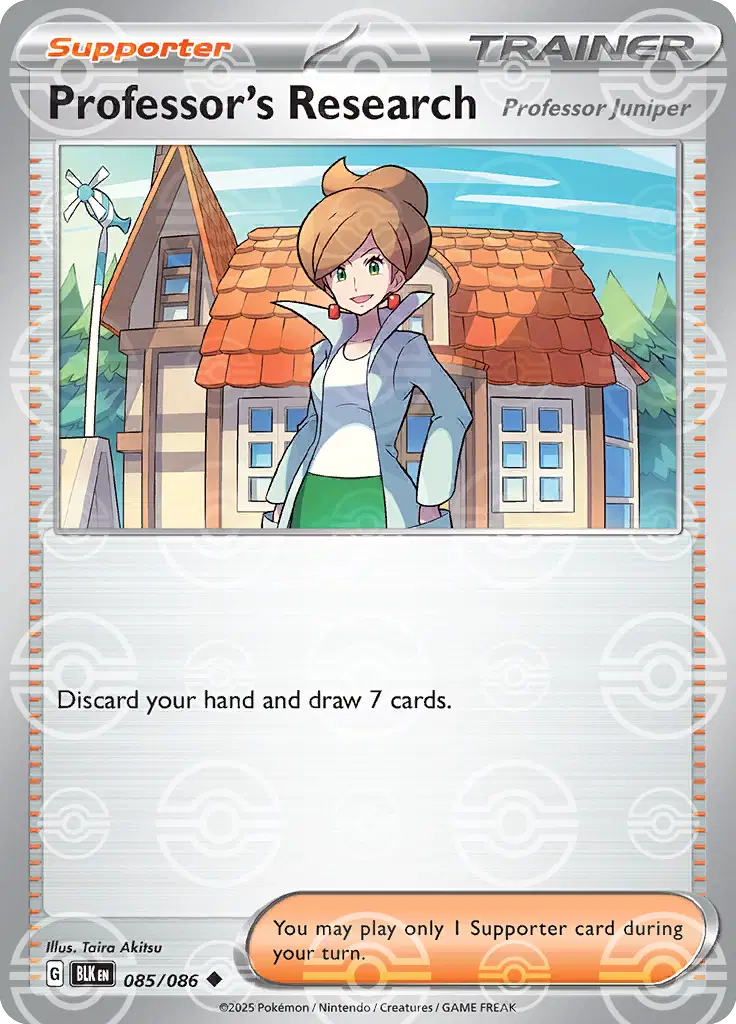 Professor's Research (Poke Ball Pattern) Uncommon 085/086 Black Bolt