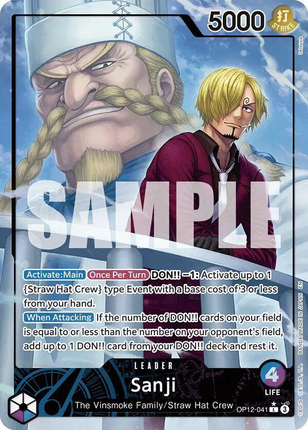 Sanji (041) (Alternate Art) Legacy of the Master  L  OP12-041