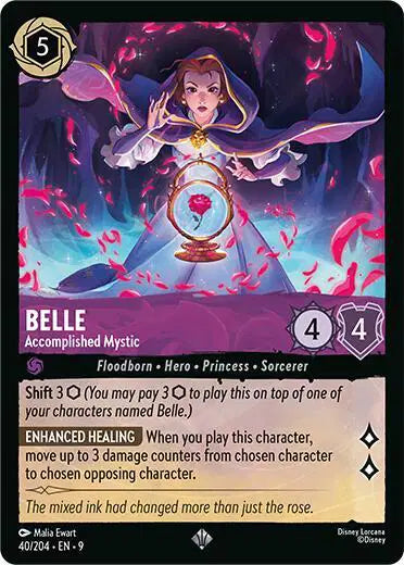 Belle - Accomplished Mystic Fabled  Super Rare  40/204 (Cold Foil)