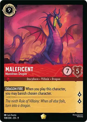 Maleficent - Monstrous Dragon Fabled  Legendary  108/204