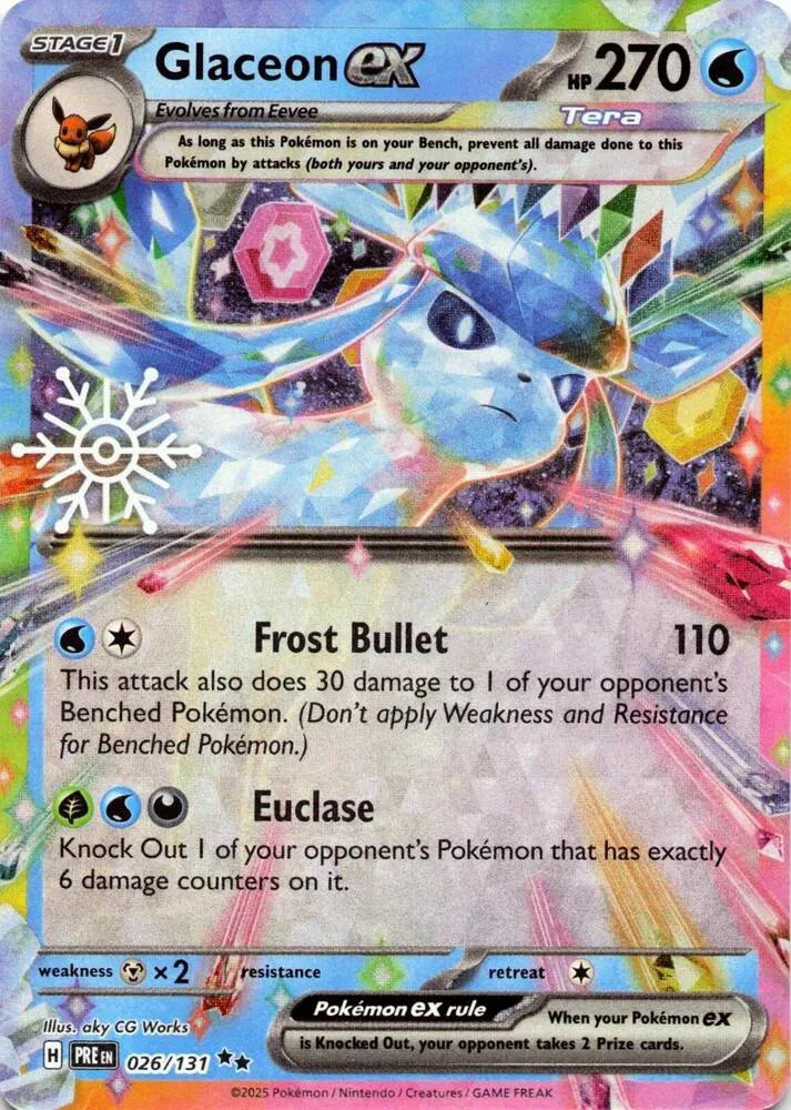 Glaceon Ex - Stamped Promo - 026/131