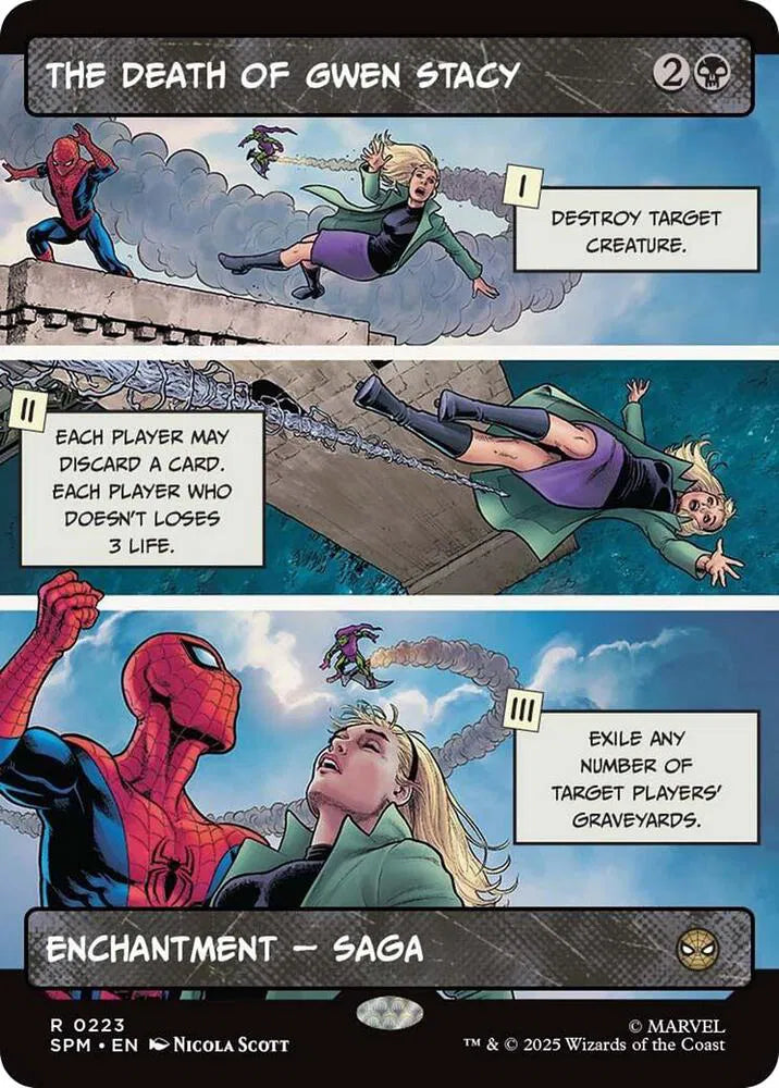 The Death of Gwen Stacy (Borderless) Marvel's Spider-Man R 223 Foil