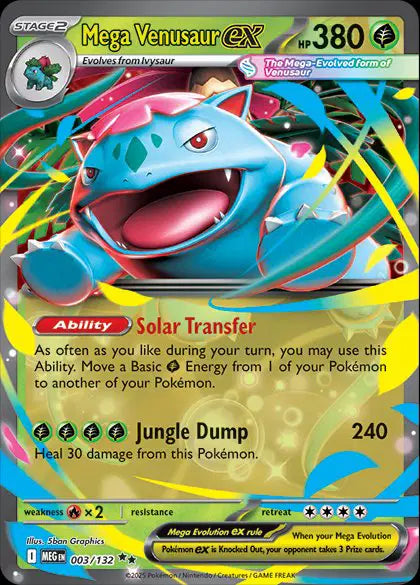 Mega Venusaur ex Mega Evolution  Double Rare  003/132