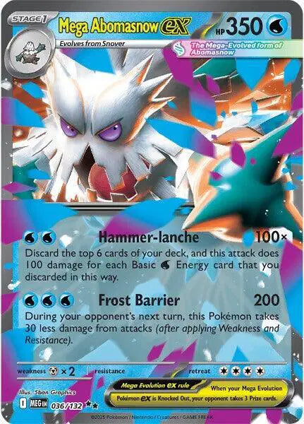 Mega Abomasnow ex Mega Evolution  Double Rare  036/132