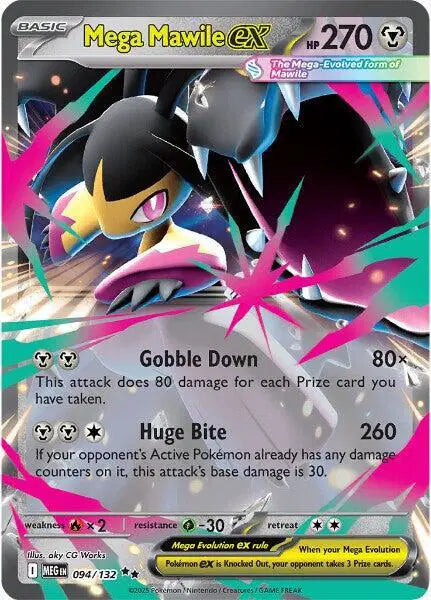 Mega Mawile ex Mega Evolution  Double Rare  094/132