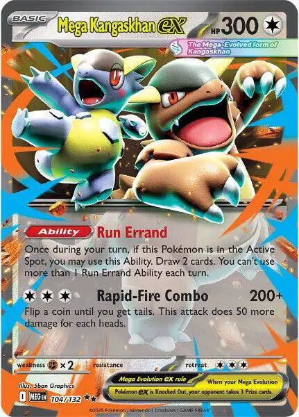Mega Kangaskhan ex Mega Evolution  Double Rare  104/132