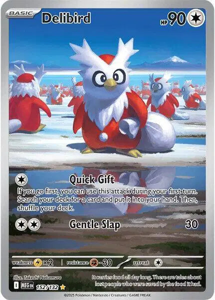 Delibird Mega Evolution  Shiny Rare  152/132