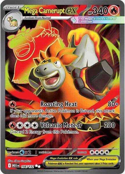 Mega Camerupt EX - Ultra Rare - 156/132