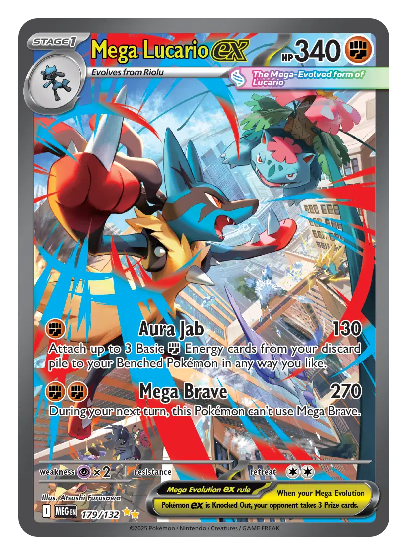 Mega Lucario ex Mega Evolution  Special Illustration Rare  179/132