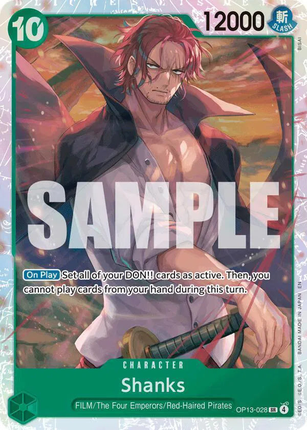Shanks Carrying On His Will SR OP13-028