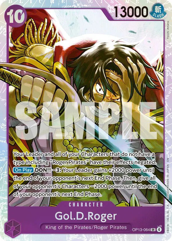 Gol.D.Roger (064) Carrying On His Will SR OP13-064