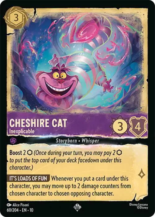 Cheshire Cat - Inexplicable Whispers in the Well  Super Rare • 60/204 Cold Foil