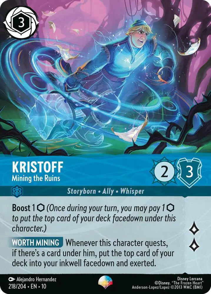 Kristoff - Mining the Ruins (Epic) Whispers in the Well  Epic • 218/204 Holofoil