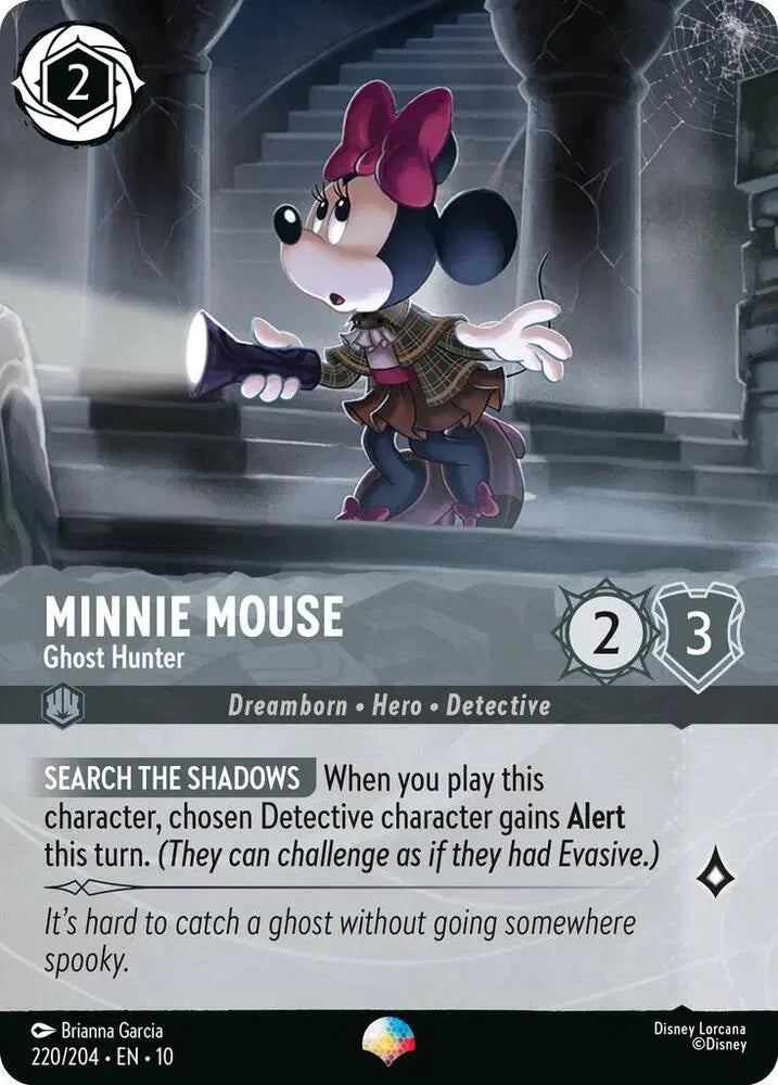 Minnie Mouse - Ghost Hunter (Epic) Whispers in the Well  Epic • 220/204 Holofoil