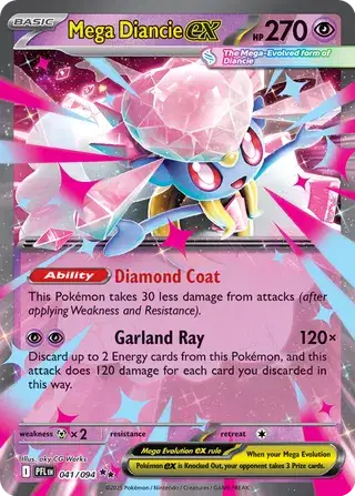 Mega Diancie EX - Double Rare - 041/094