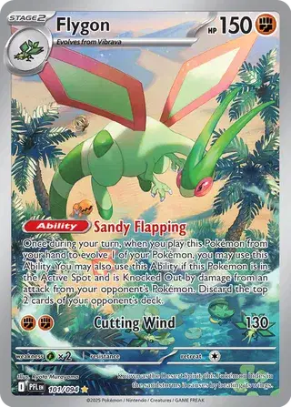 Flygon Phantasmal Flames  Illustration Rare • 101/094 Holofoil