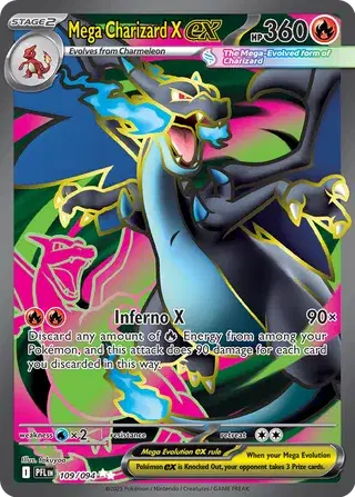 Mega Charizard X ex Phantasmal Flames  Ultra Rare • 109/094 Holofoil