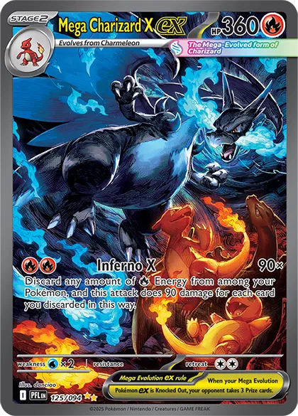 Mega Charizard X ex Phantasmal Flames Special Illustration Rare 125/094 (B)