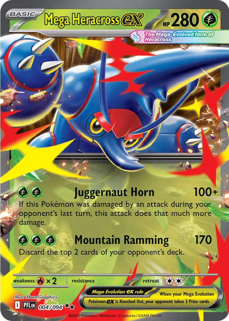 Mega Heracross EX - Double Rare - 004/094