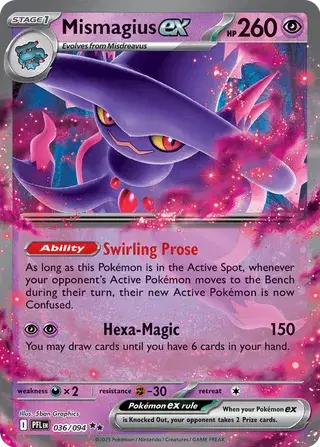 Mismagius EX - Double Rare - 036/094