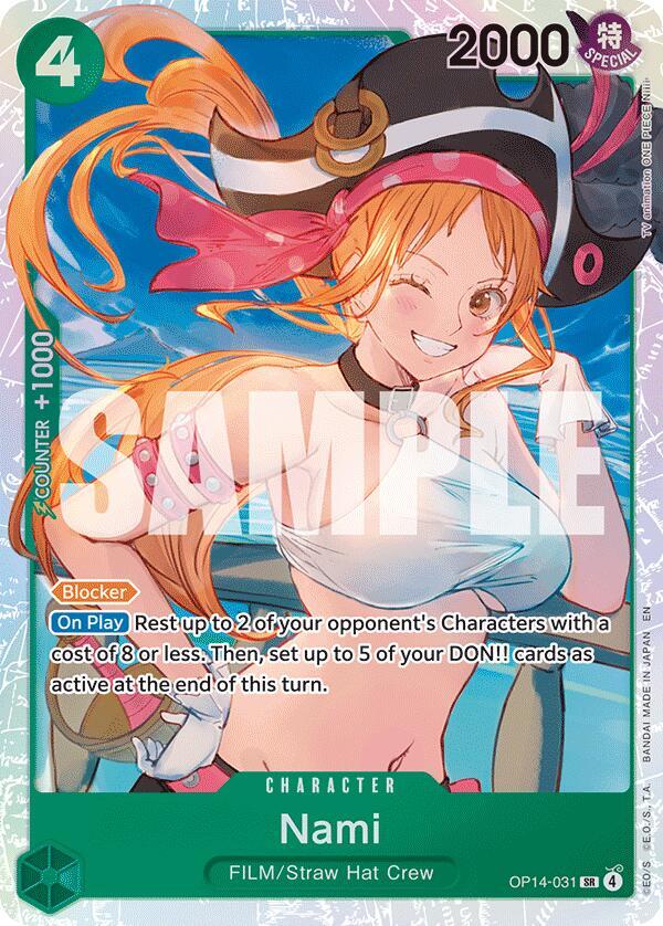Nami The Azure Sea's Seven SR • OP14-031 Foil