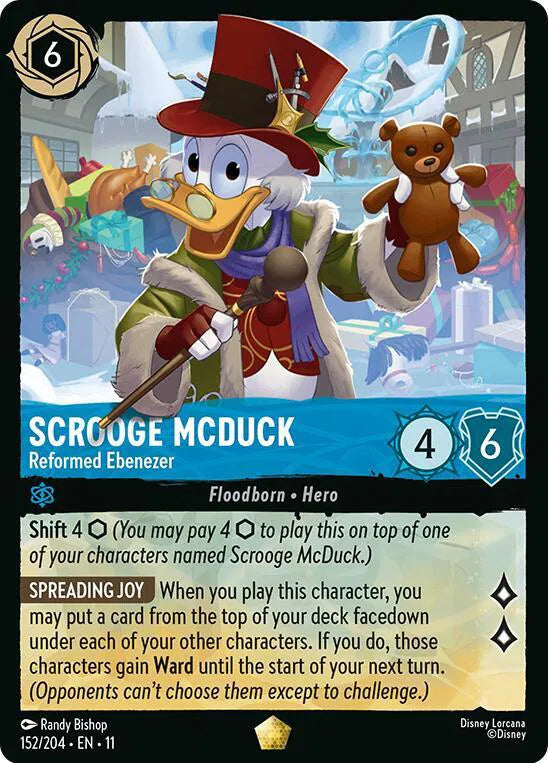 Scrooge McDuck - Reformed Ebenezer Winterspell Legendary • 152/204 Normal
