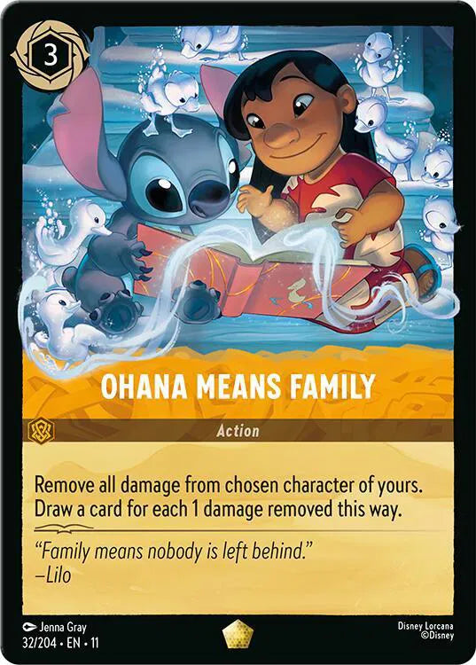 Ohana Means Family Winterspell Legendary • 32/204 Normal
