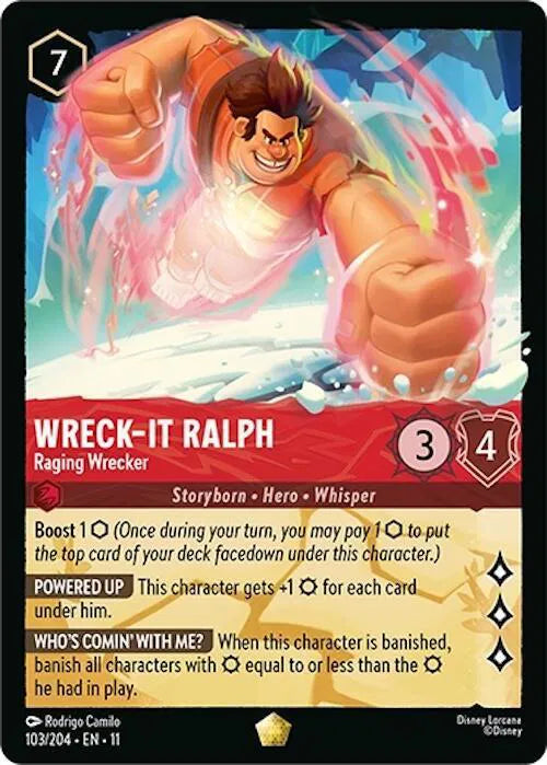 Wreck-It Ralph - Raging Wrecker Winterspell Legendary • 103/204 Normal