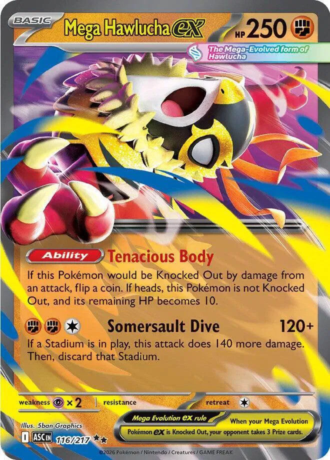Mega Hawlucha EX - Double Rare - 116/217