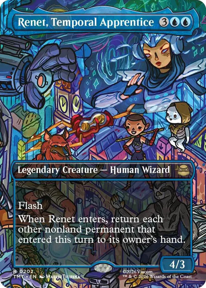 Renet, Temporal Apprentice (Borderless) - Rare Foil - R 0202