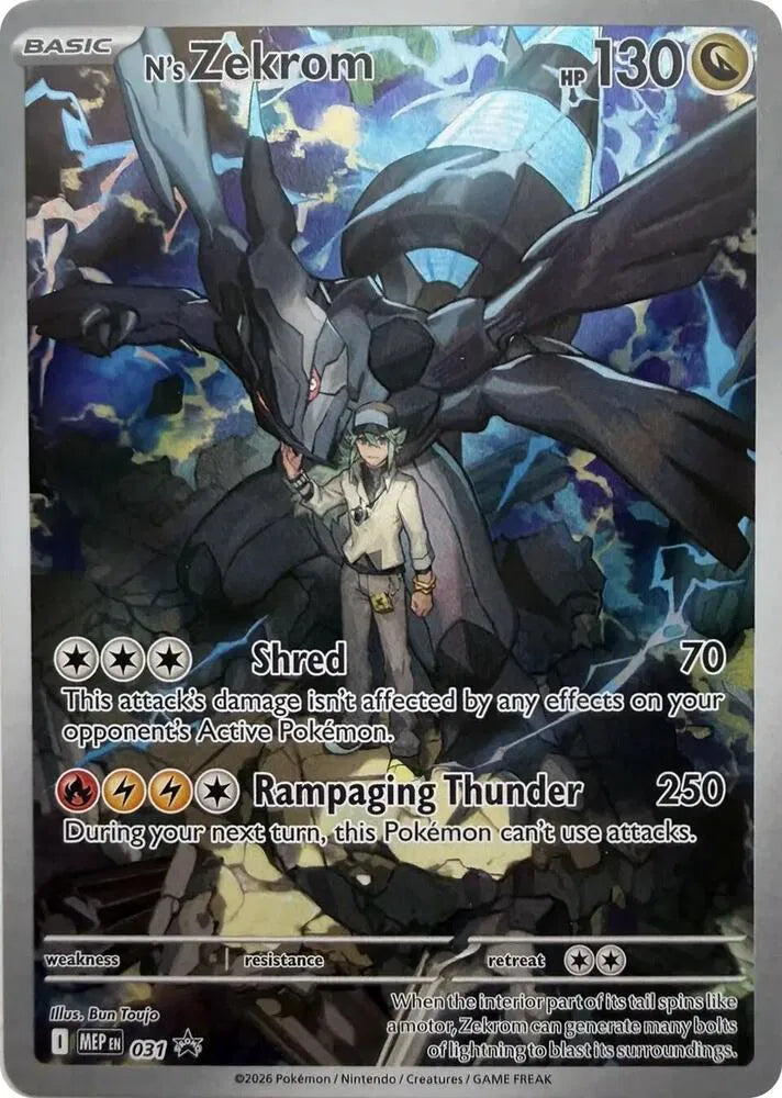 N's Zekrom Mega Evolution Promos Promo 031 (Sealed)