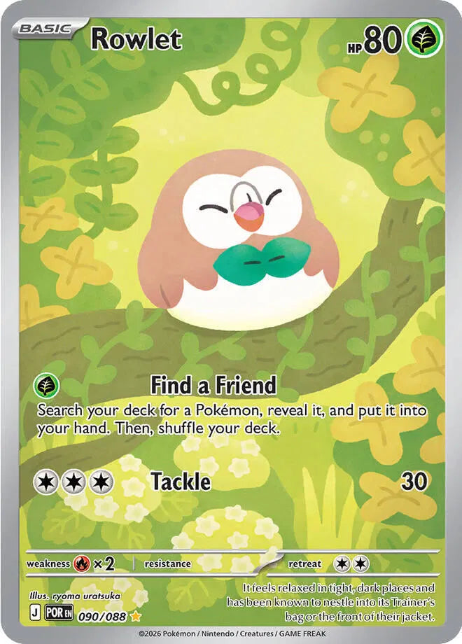 Rowlet Perfect Order Shiny Rare • 090/088 Holofoil