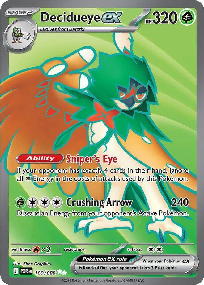 Decidueye EX - Ultra Rare - 100/088