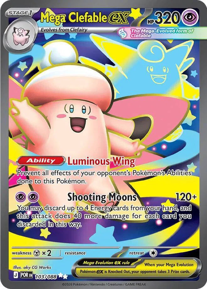 Mega Clefable ex - Ultra Rare - 103/088 (J)