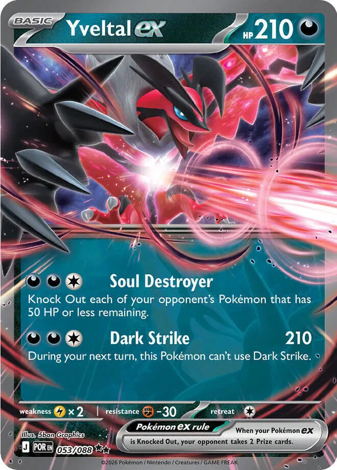 Yveltal ex Double Rare 053/088