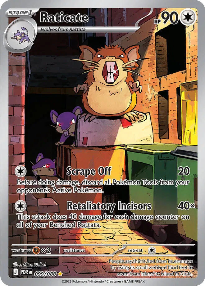 Raticate - Illustration Rare - 099/088 (J)