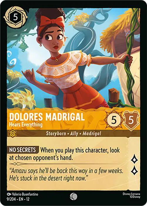 Dolores Madrigal #9/204 Common Wilds Unknown - Cold Foil