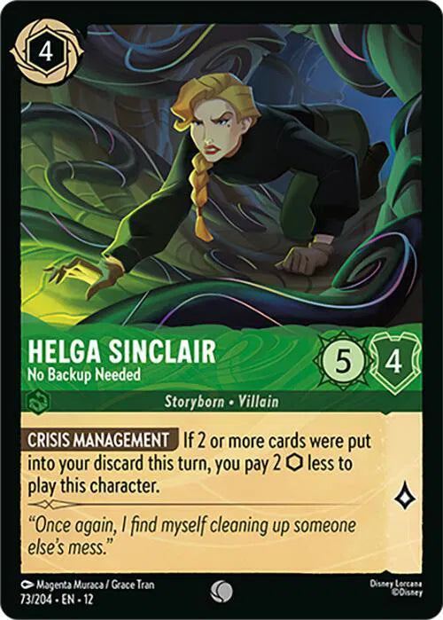 Helga Sinclair #73/204 Common Wilds Unknown- Cold Foil